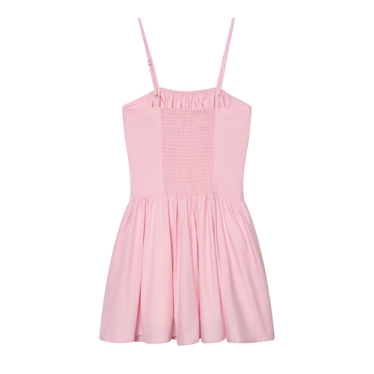 Hot girl waist cinched strapless suspender dress
