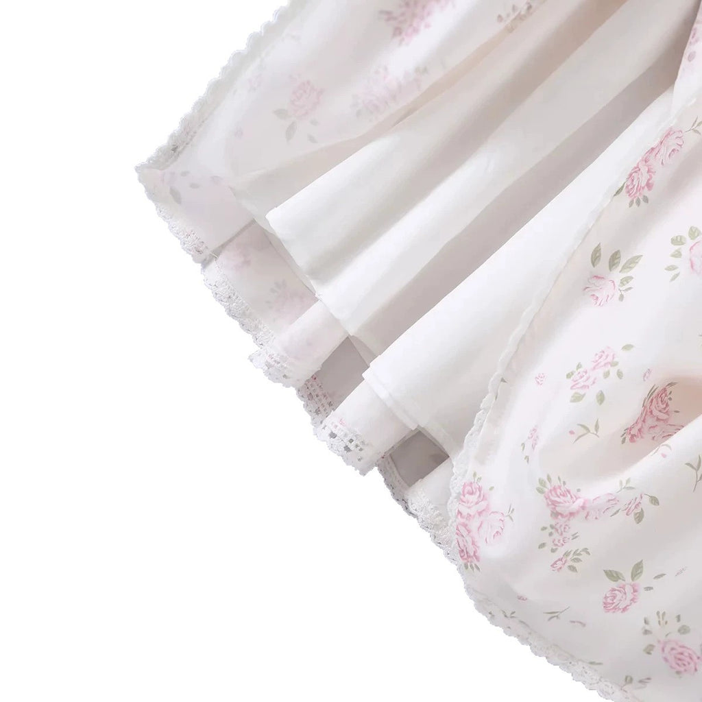 Floral Strapless Dress with Ruched Waist, Slim Fit A-Line Sleeveless Mini Dress Stylish Casual Dress