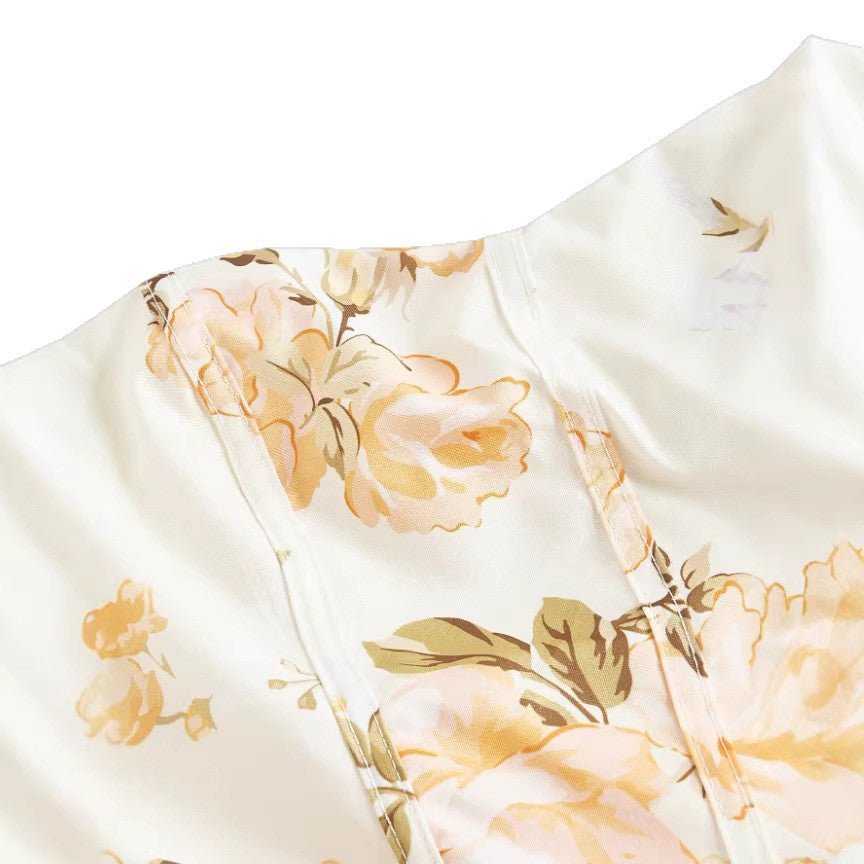 Sleeveless printed dress