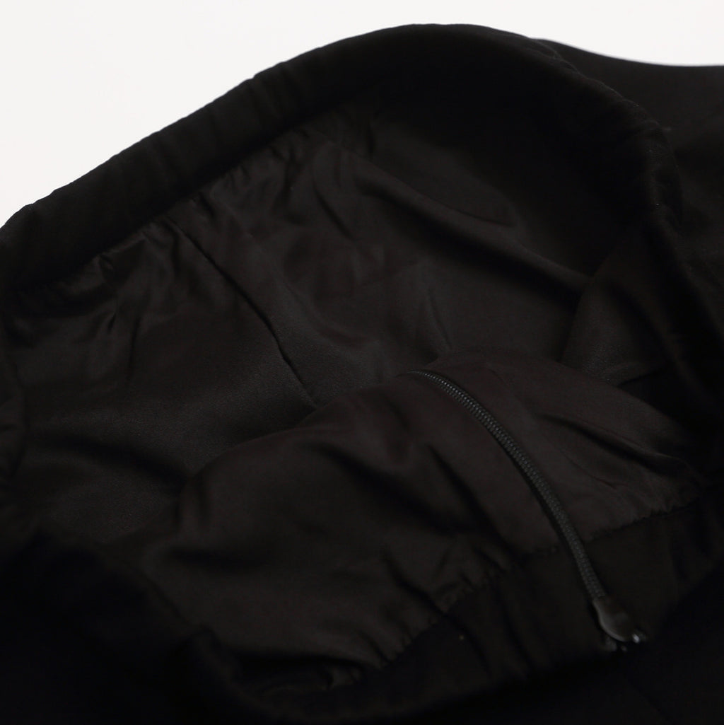 Black Bubble Skirt for Women High Waist Slimming Anti-Show Short Puffy A-Line Skirt