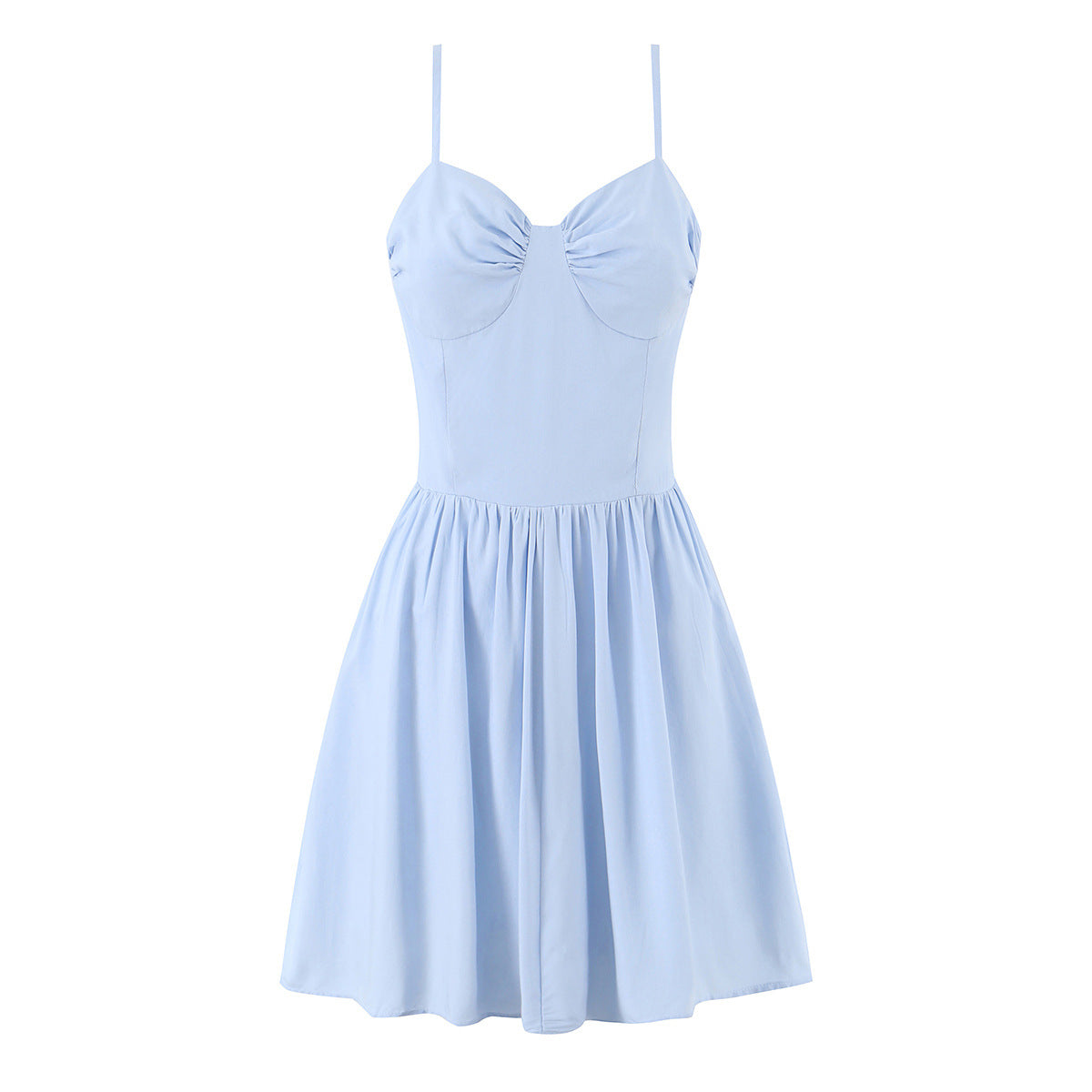 Elegant Gathered Design, Women's Hollywood Style Ballet Mini Dress