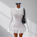 Hollow lace dress