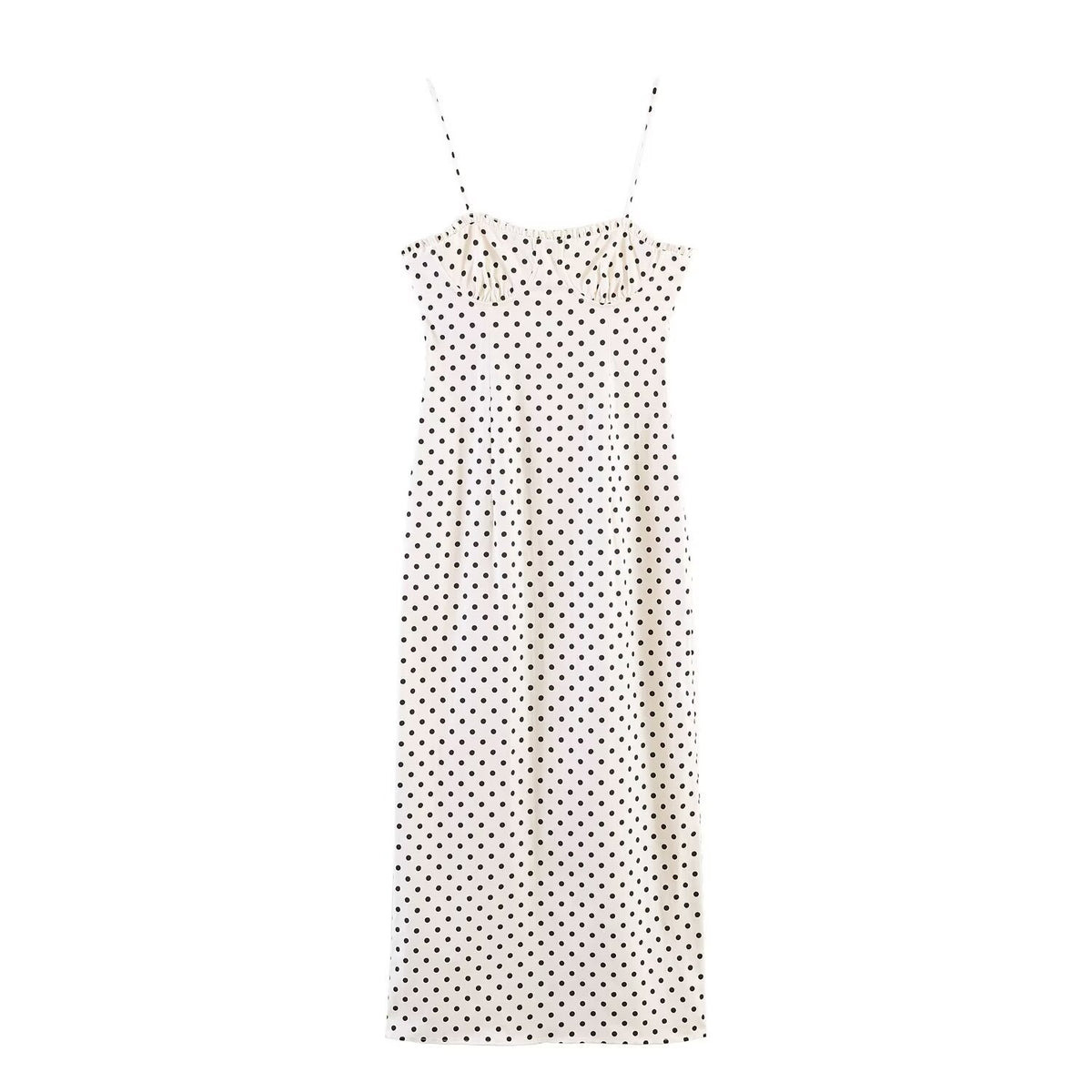 Hot girl corset style polka dot dress