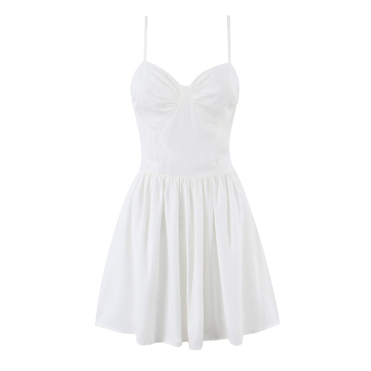 Elegant Gathered Design, Women's Hollywood Style Ballet Mini Dress