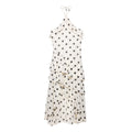 Spicy girl irregular ruffled hem hanging neck collar dress