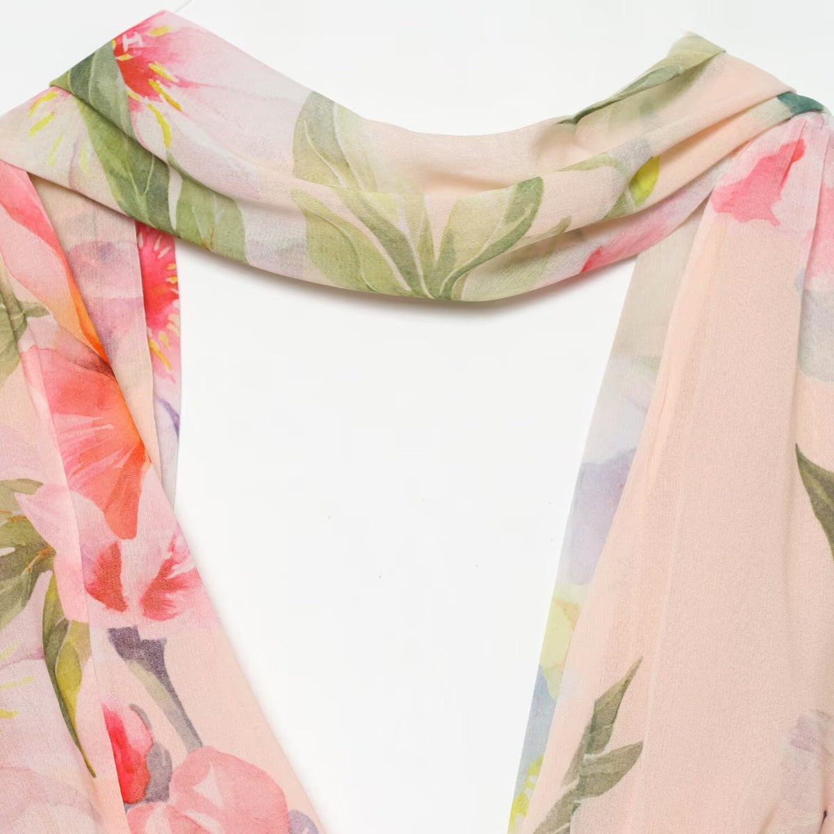 Spicy girl scarf decoration chiffon dress