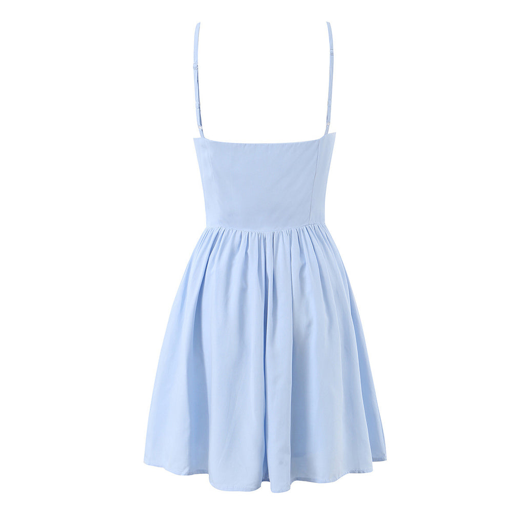 Elegant Gathered Design, Women's Hollywood Style Ballet Mini Dress